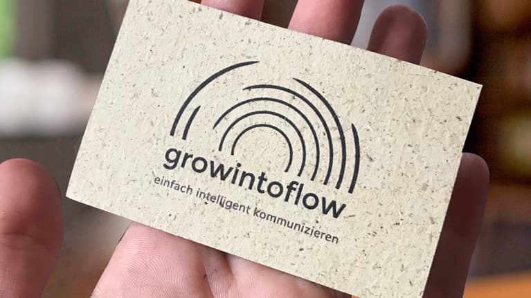 Visitenkarte growintoflow